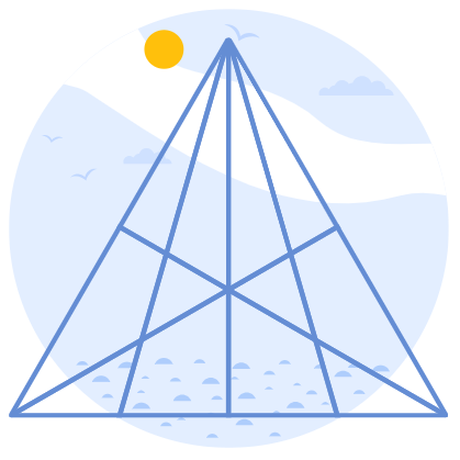 TriCounting: 5 Crossing Lines