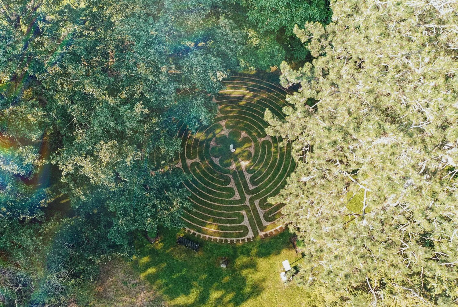 The Tofte Manor Star Labyrinth - top view